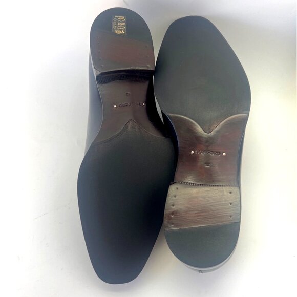Tom Ford Leather Bos Taurus Men Shoes Formal Dress Shoes Size US12 - Picture 9 of 15